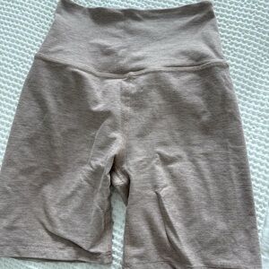Beyond Yoga Tan Spacedye Bike Shorts